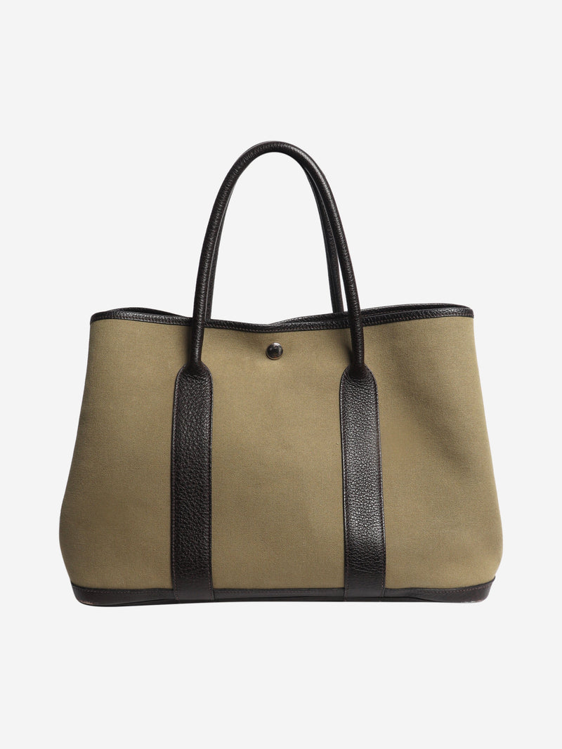 Khaki Garden Party tote bag Tote Bags Hermes 