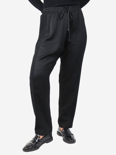 Black panel trousers - size UK 14 Trousers ME+EM 