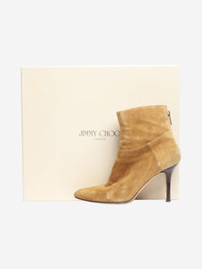 Jimmy Choo Beige suede ankle boots - size EU 38