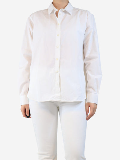 White cotton shirt - size UK 10 Tops Toteme 