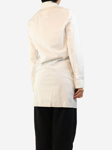 Off-white long shirt - size UK 12 alternate image