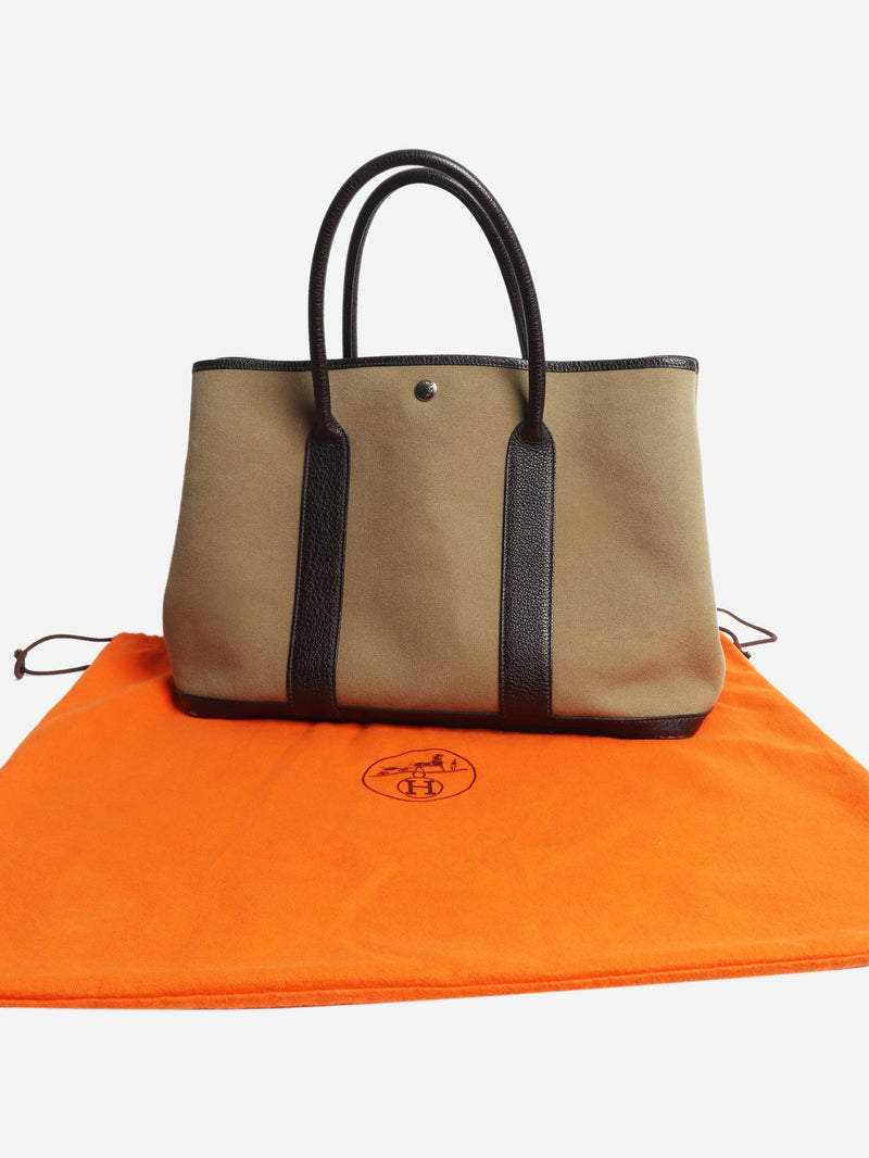 Khaki Garden Party tote bag Tote Bags Hermes 