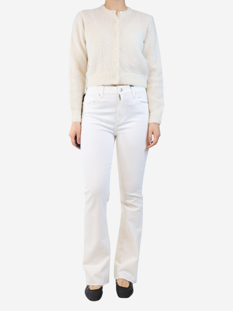 White Canyon raw-hem jeans - size UK 12 Trousers Paige 