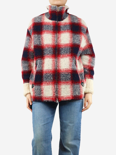 Multicolour plaid wool-blend jacket - size UK 10 Coats & Jackets Isabel Marant Etoile 