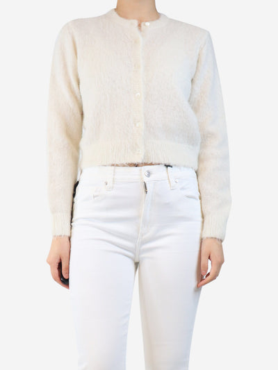 White alpaca-blend cardigan - size S Knitwear Doen 