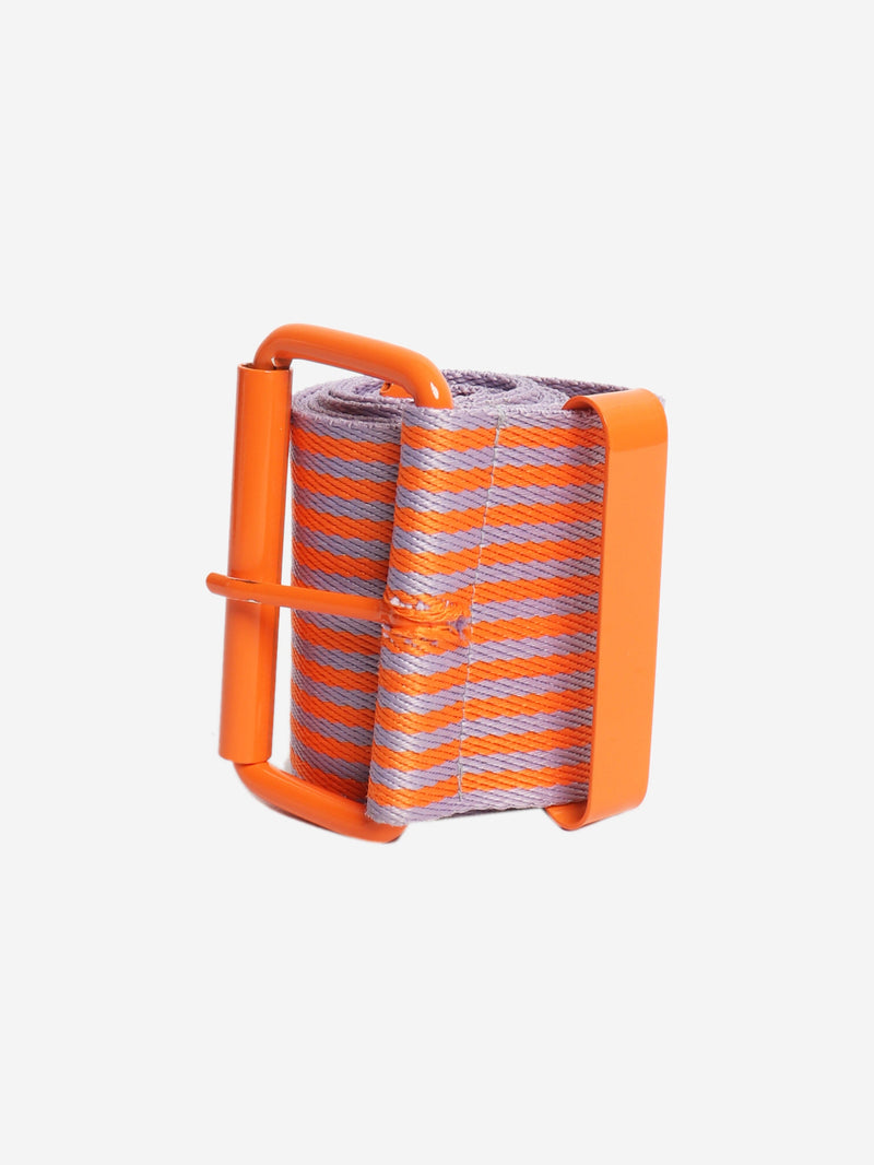 Orange and purple Duette striped belt Belts Essentiel Antwerp 