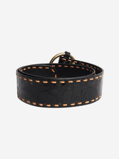 Black leather belt Belts J&M Davidson 
