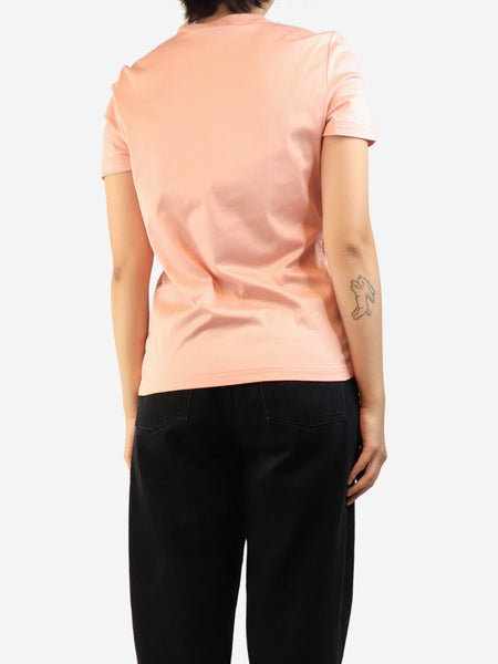 Pink cotton t-shirt - size UK 12 alternate image