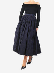 Casey Casey Navy blue puffy pleated skirt - size L