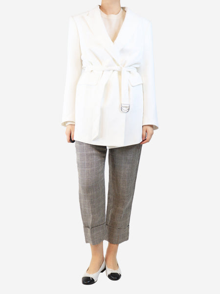White oversized blazer - size UK 10 product image