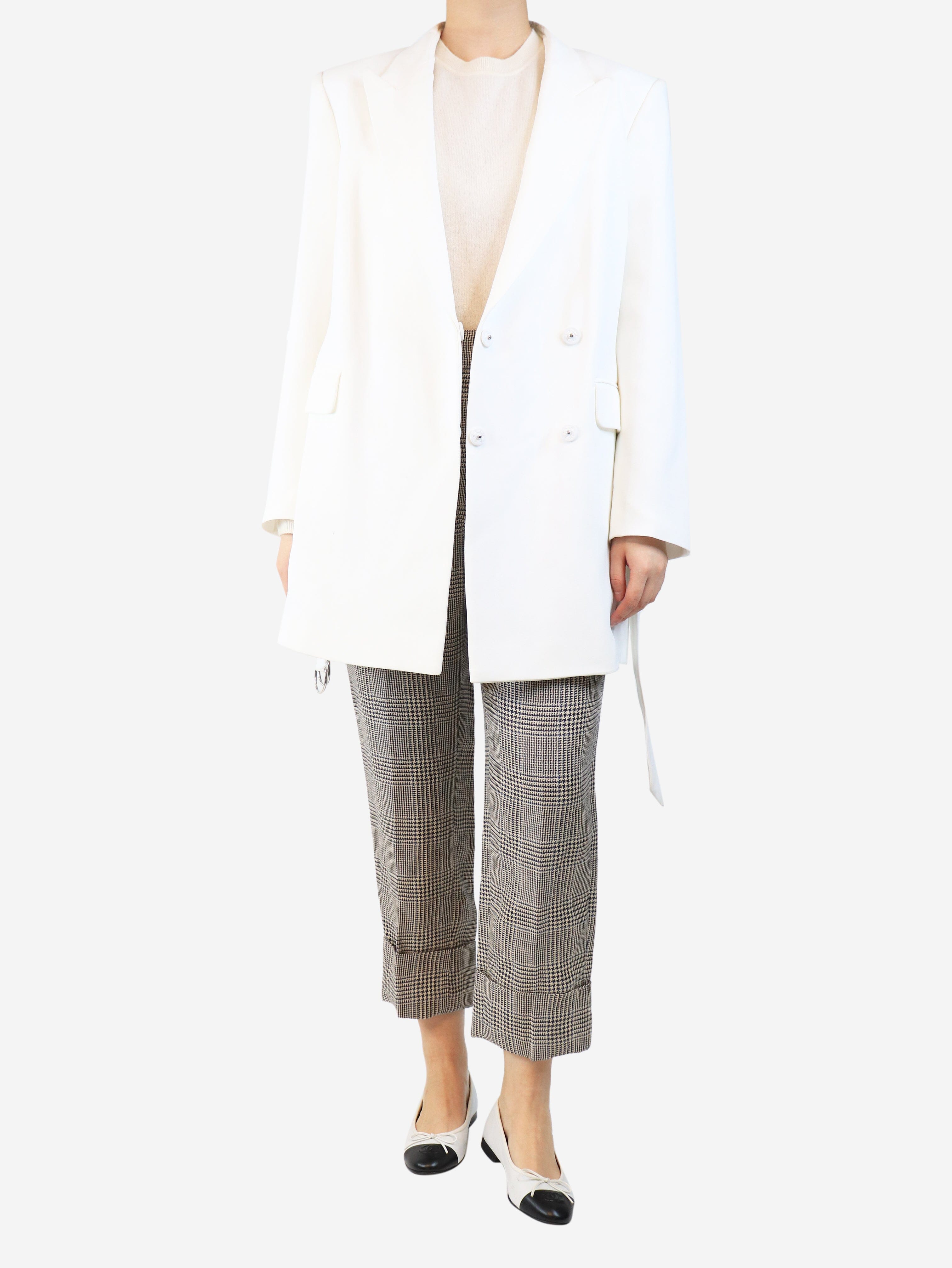 White oversized blazer - size UK 10 Coats & Jackets Iro 