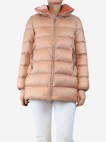 Salmon puffer jacket - size UK 10 product image