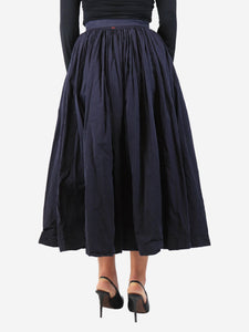 Casey Casey Navy blue puffy pleated skirt - size L
