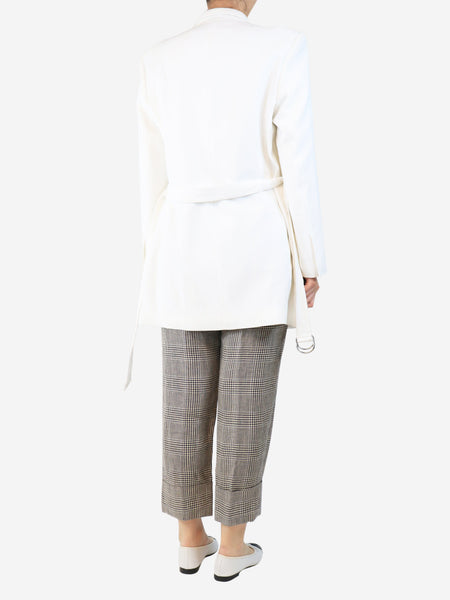 White oversized blazer - size UK 10 alternate image
