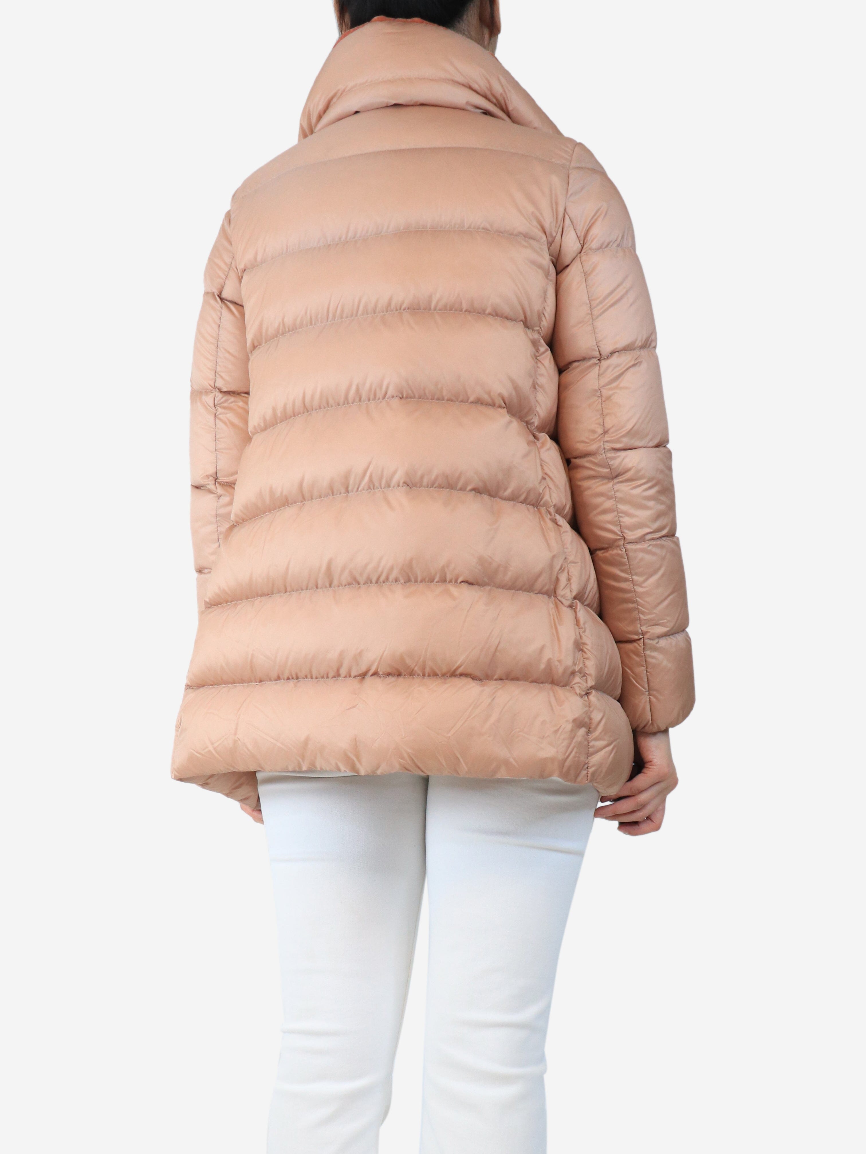 Salmon puffer jacket - size UK 10 Coats & Jackets Moncler 