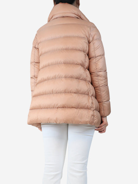 Salmon puffer jacket - size UK 10 alternate image