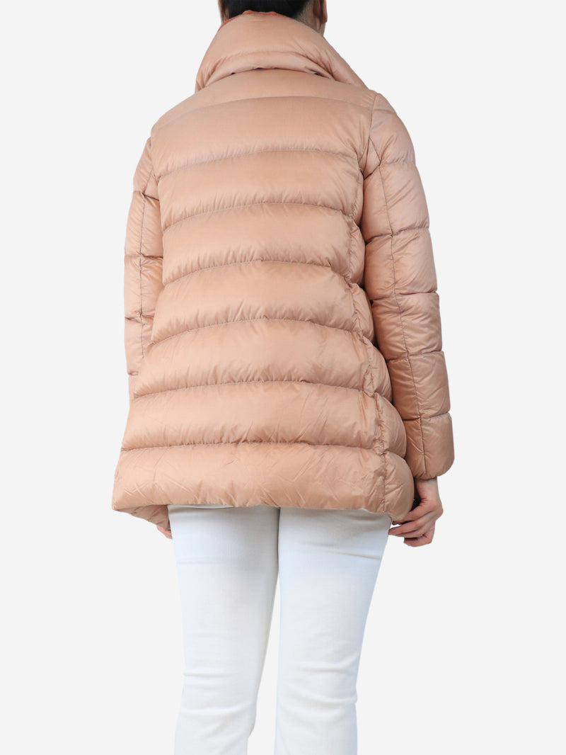 Salmon puffer jacket - size UK 10 Coats & Jackets Moncler 