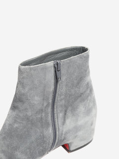 Grey suede ankle boots - size EU 38 Boots Christian Louboutin 