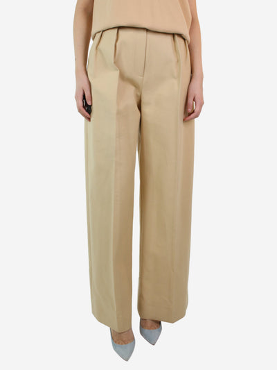 Beige wide-leg tailored trousers - size XS Trousers Khaite 