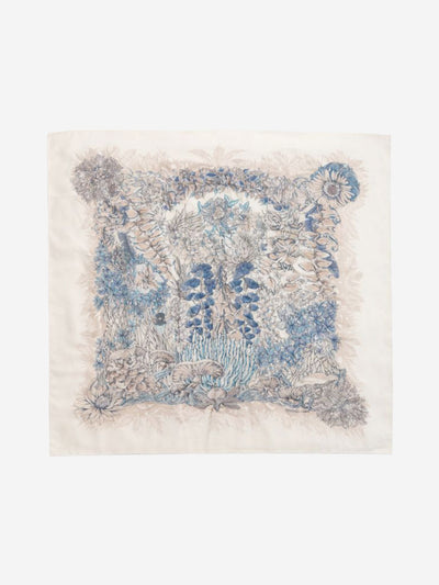 Vintage blush pink floral silk scarf Scarves Hermes 