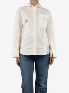 Jacquemus White La Chemise Edolo shirt - size UK 10