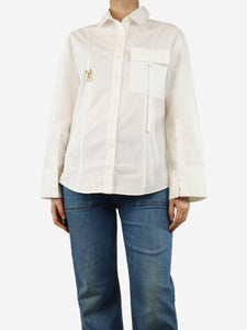 Jacquemus White La Chemise Edolo shirt - size UK 10