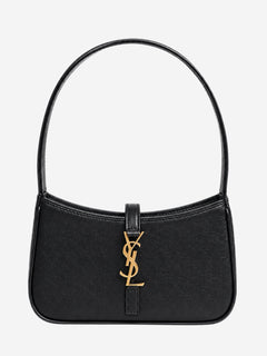 Black leather Le 5 à 7 Mini hobo bag Shoulder bags Saint Laurent 