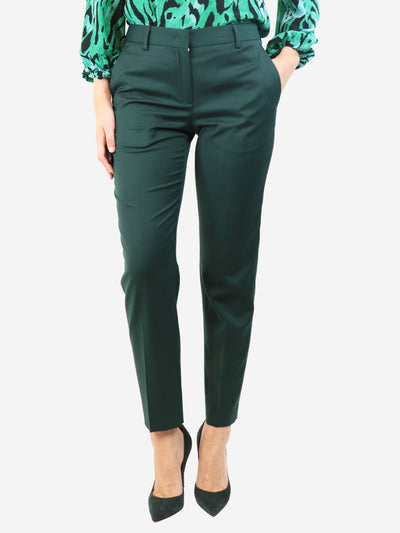Dark green wool trousers - size UK 12 Trousers Paul Smith 