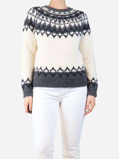 Grey alpaca-blend jumper - size S Knitwear Nili Lotan 