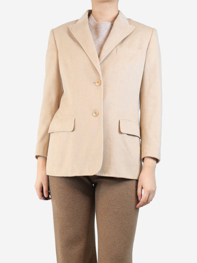 Neutral camelhair blazer - size UK 12 Coats & Jackets Max Mara 