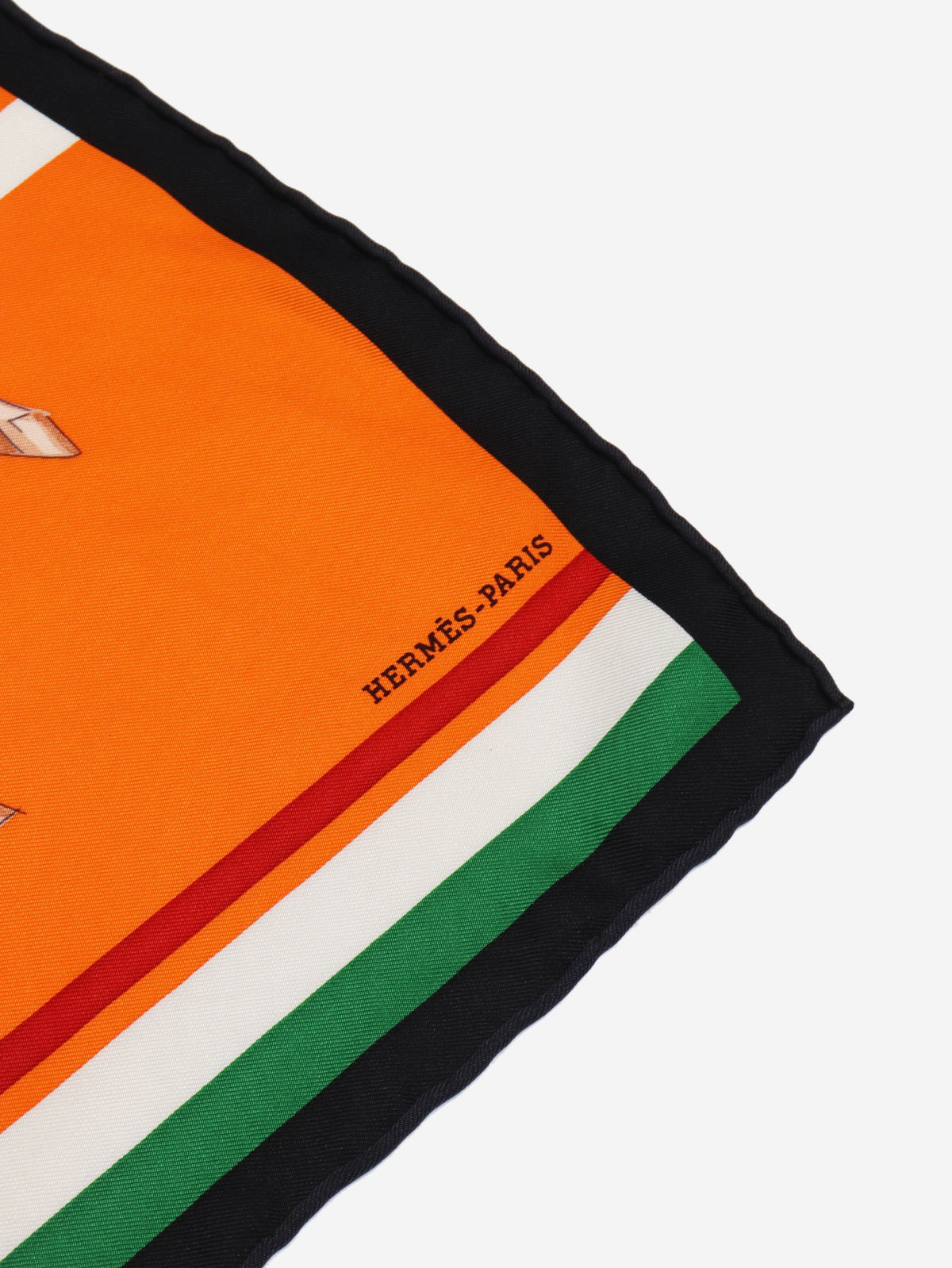 Orange cheval a la couverture square scarf - size S Scarves Hermes 