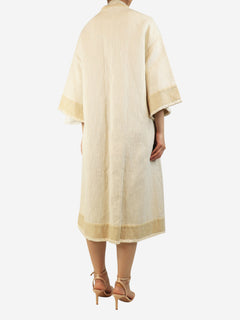 Cream oversized kimono jacket - size UK 6 Coats & Jackets Eleventy 