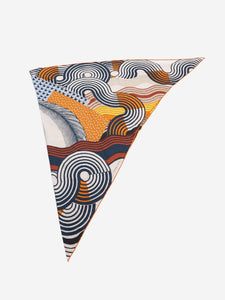 Hermes Multicolour Pointe triangle scarf