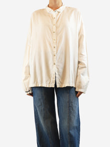 White cotton-blend shirt - size L Tops Album Di Famiglia 
