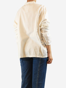 White cotton-blend shirt - size L Tops Album Di Famiglia 