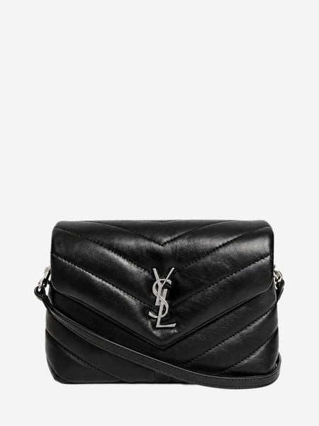 Black quilted leather Toy Loulou crossbody bag product image