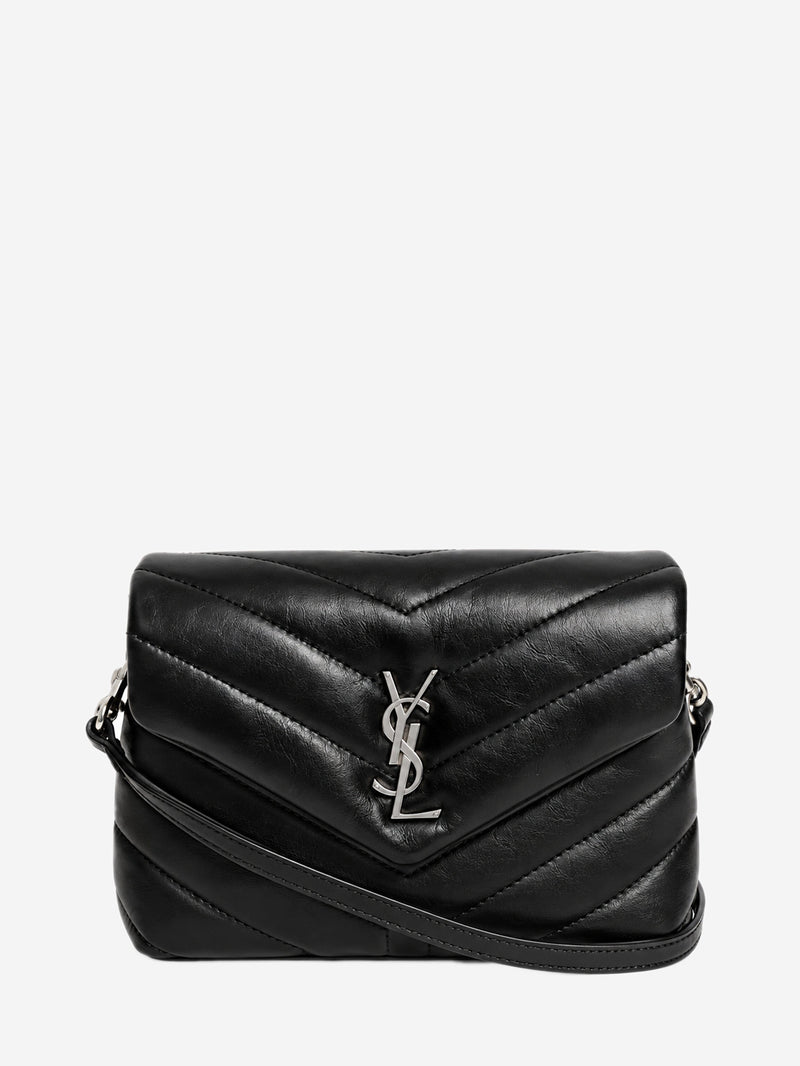 Black quilted leather Toy Loulou crossbody bag Cross-body Bags Saint Laurent 