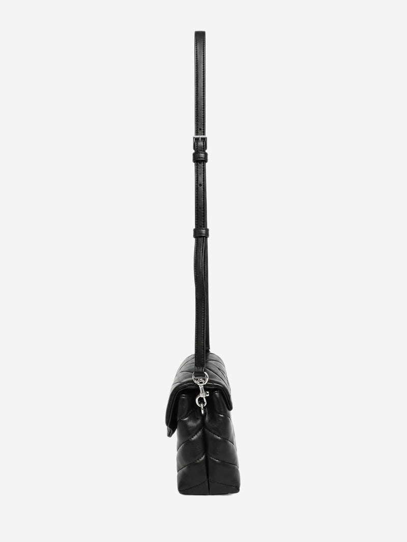 Black quilted leather Toy Loulou crossbody bag Cross-body Bags Saint Laurent 