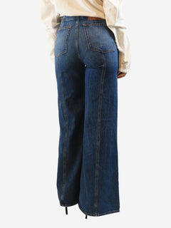 Blue flared jeans - size UK 10