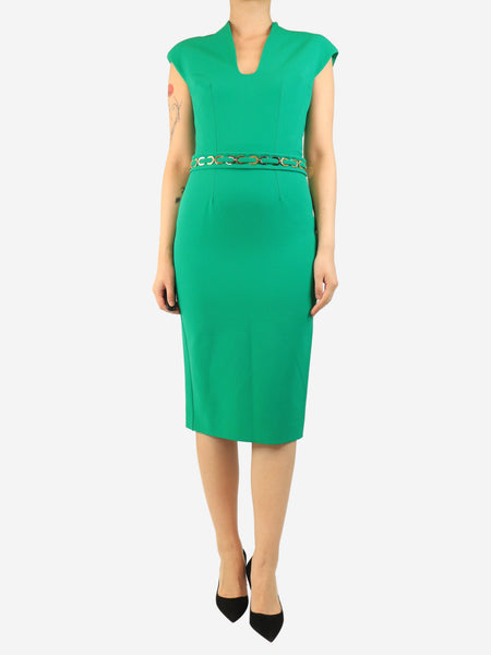 Green Dana midi dress - size UK 12 product image