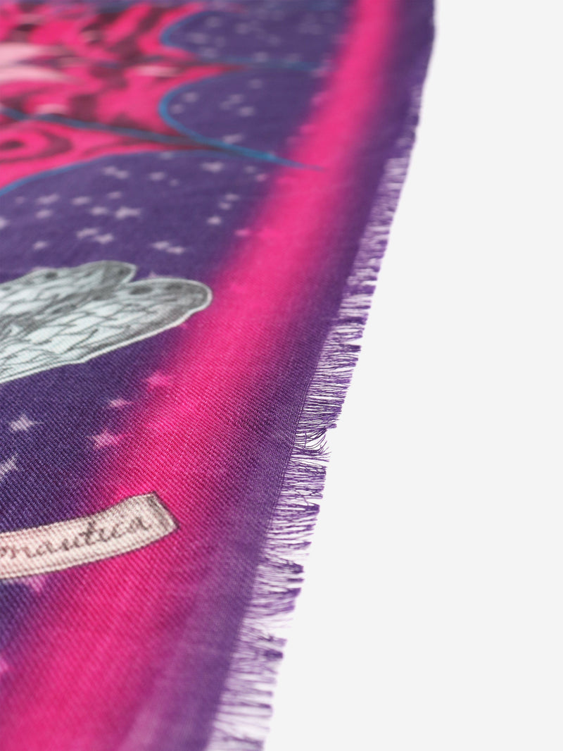 Purple Drakon wool scarf Scarves Emma Shipley 