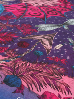 Purple Drakon wool scarf Scarves Emma Shipley 