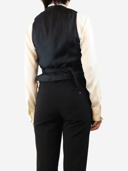Black tux waistcoat - size UK 8 alternate image