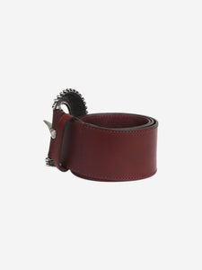 Etro Burgundy Bohemian style belt - size