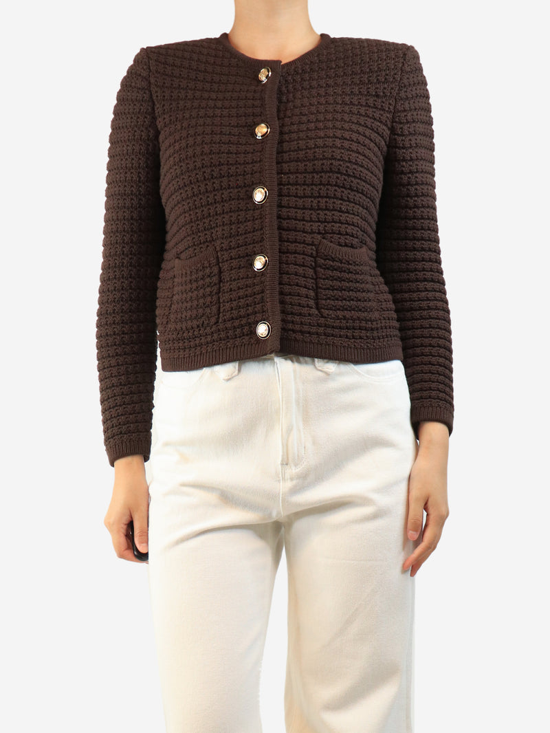 Brown Gaspard cardigan - size S