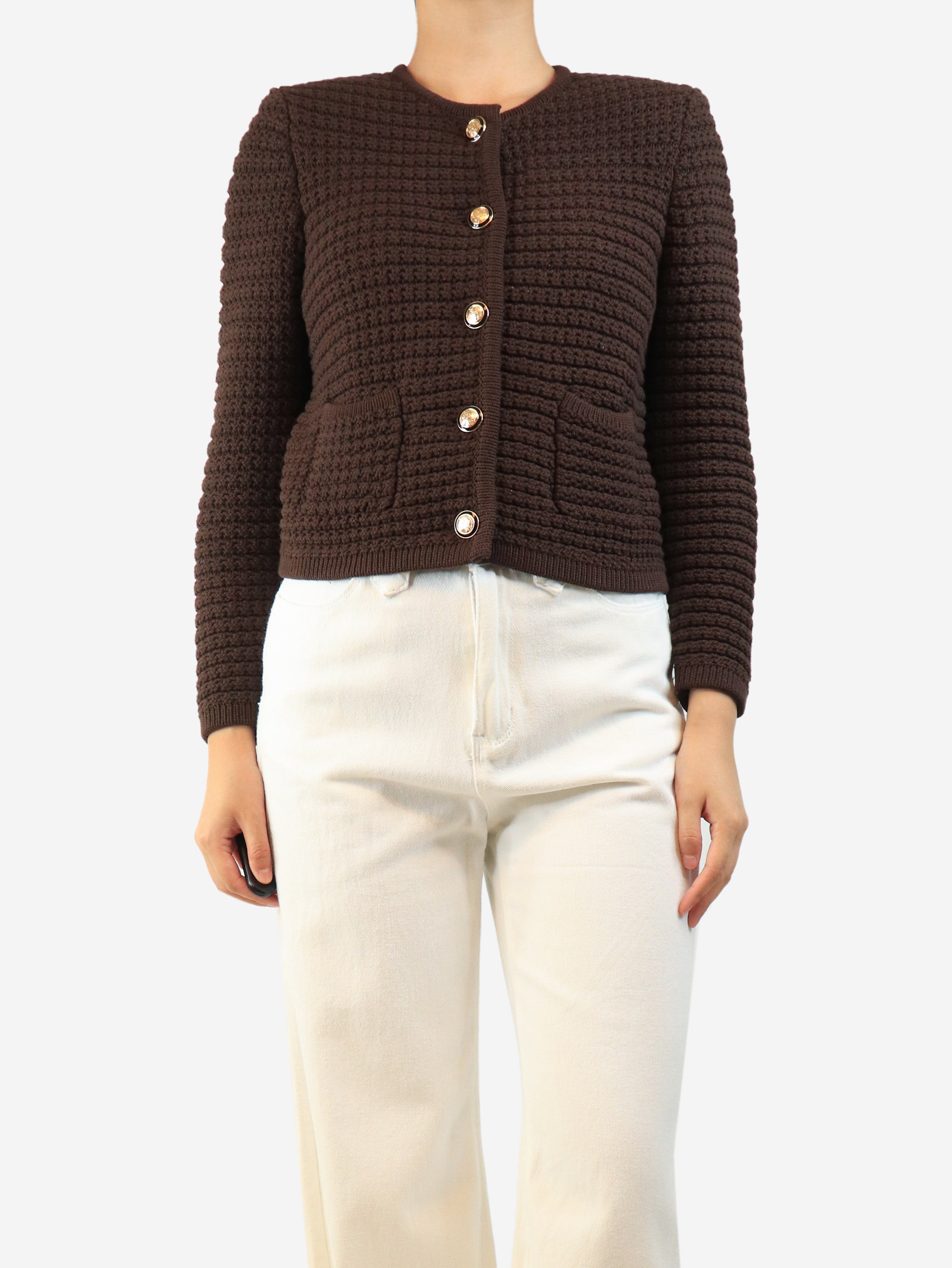 Brown Gaspard cardigan - size S
