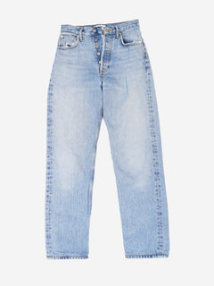 Blue lightwash high waist jeans - size UK 4 Trousers Agolde 