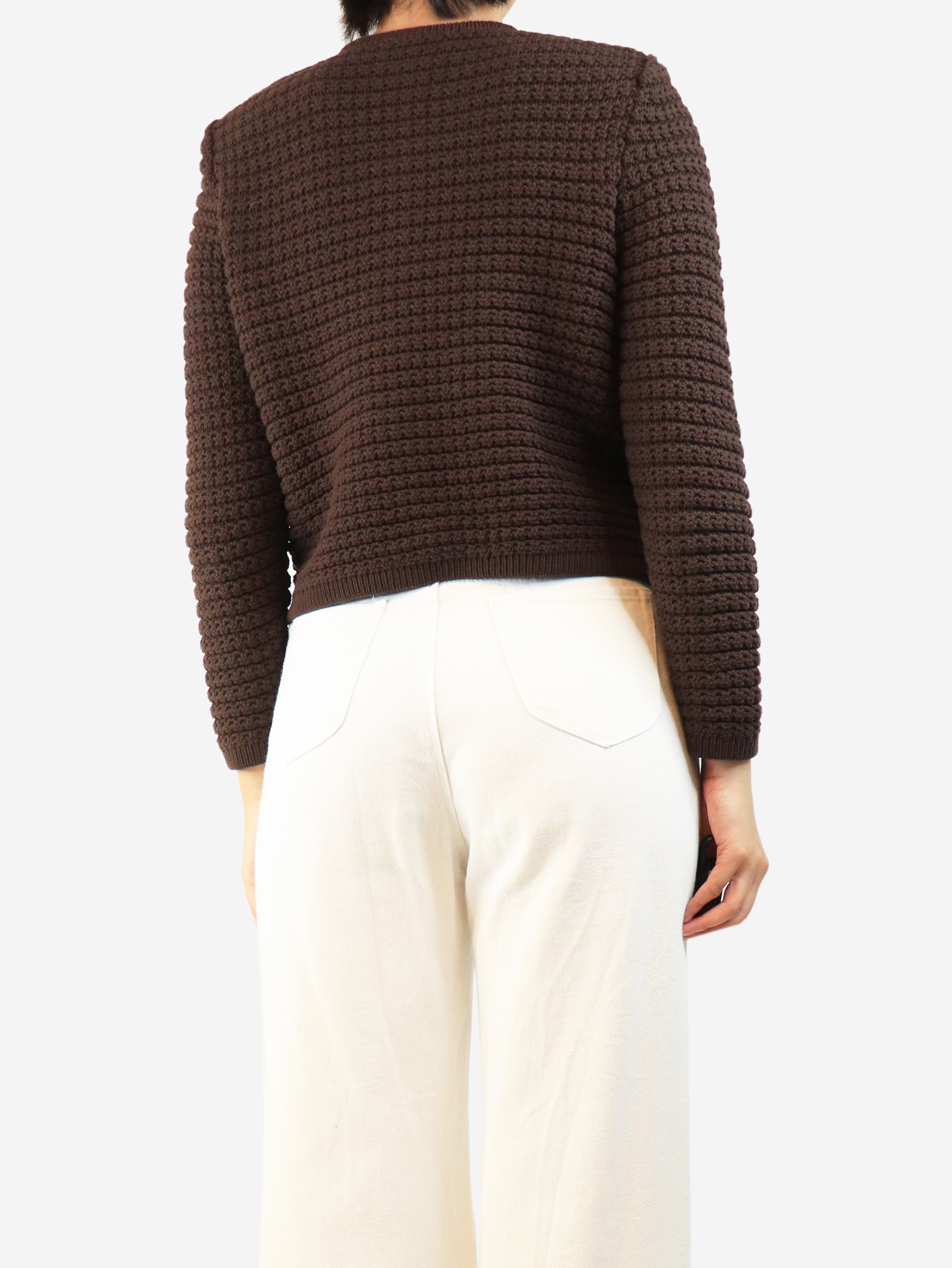 Brown Gaspard cardigan - size S