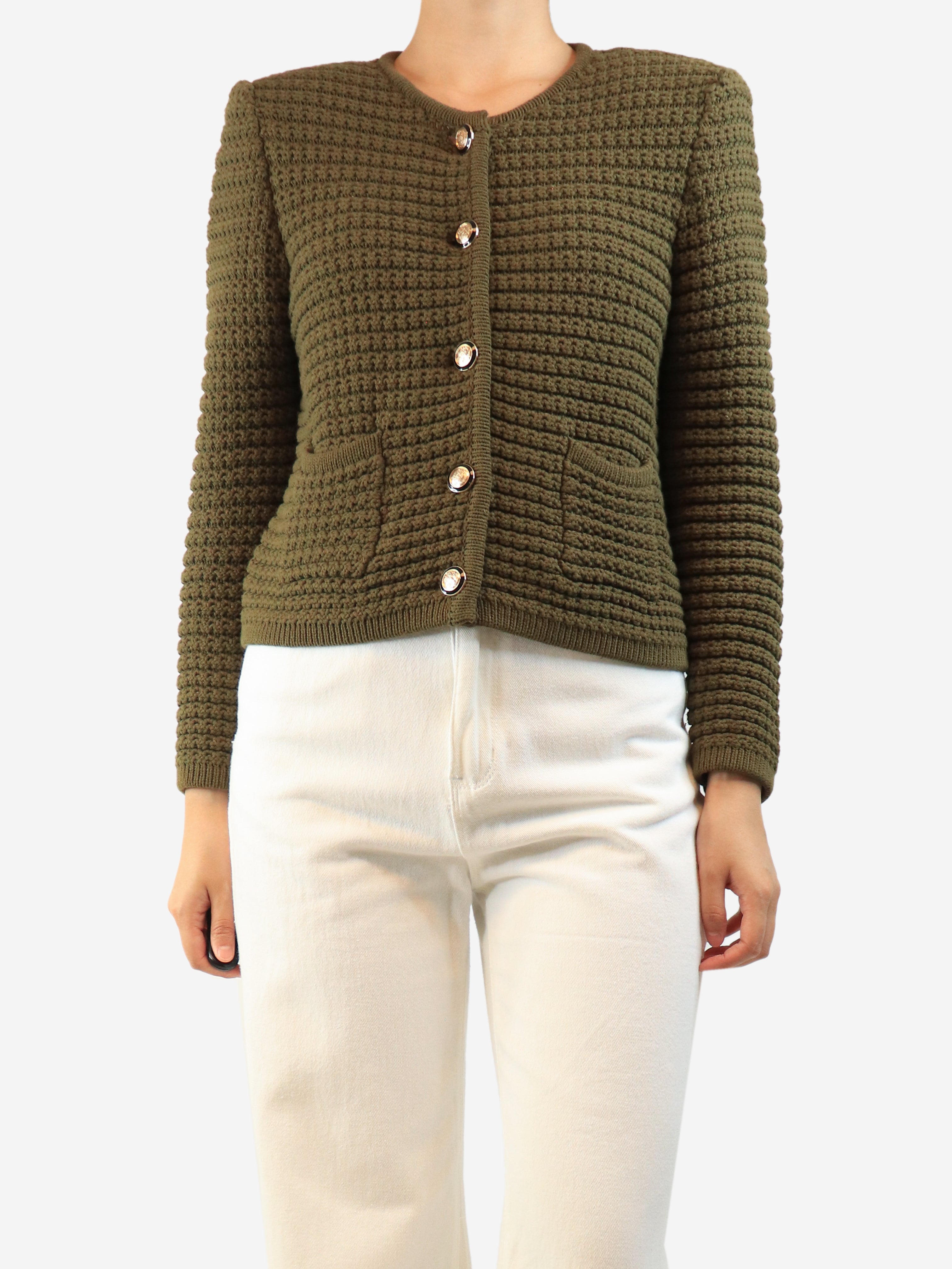 Green Gaspard cardigan - size M