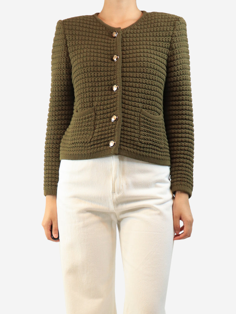 Green Gaspard cardigan - size M